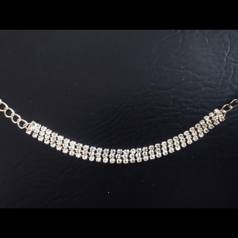 Crystal Ankle Bracelet (adjustable 7”-9”) - Picture 3 of 4